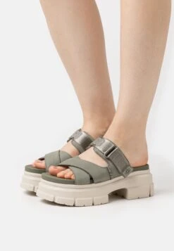 Ugg Ashton Slide - Muiltjes Met Hak - Moss Green