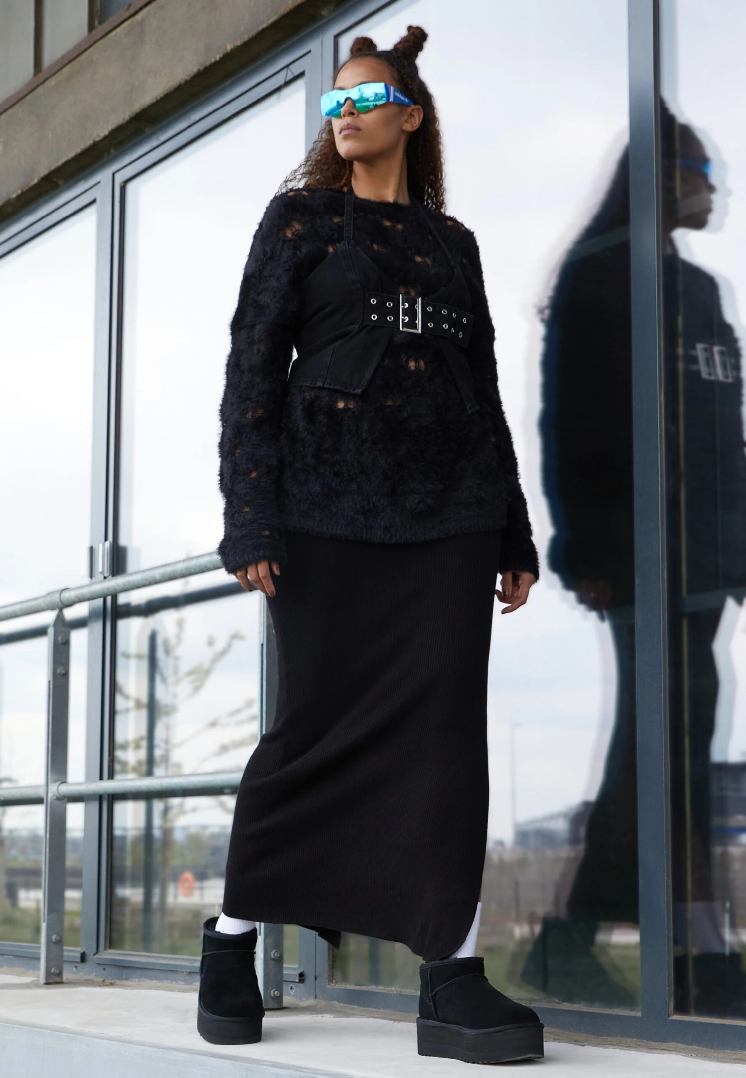 Ugg Classic Ultra Mini Platform - Enkellaarsjes Met Plateauzool - Black 3 Ugg Classic Ultra Mini Platform - Enkellaarsjes Met Plateauzool - Black