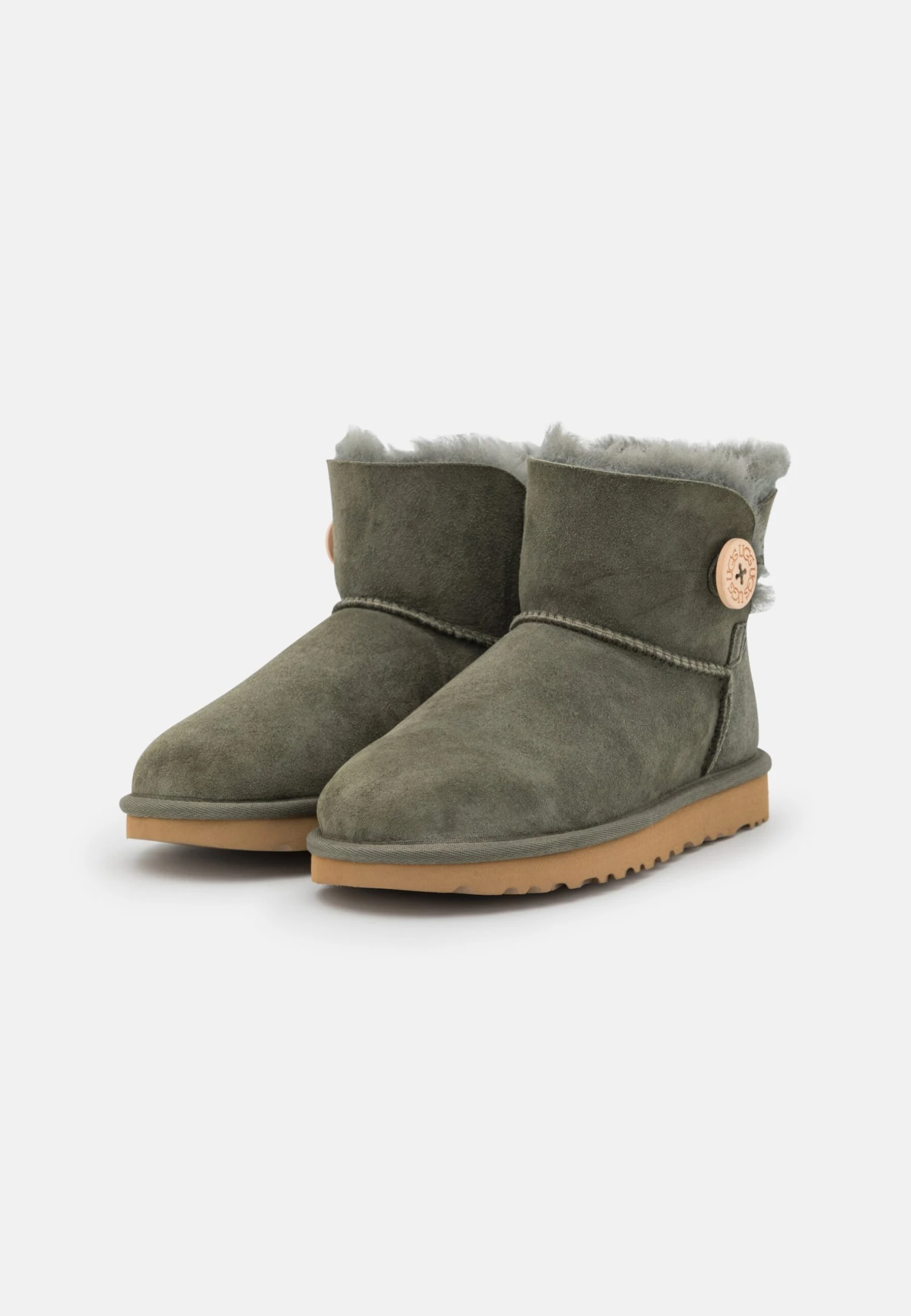 Ugg Mini Bailey Button - Korte Laarzen - Forest Night 5 Ugg Mini Bailey Button - Korte Laarzen - Forest Night - Afbeelding 3