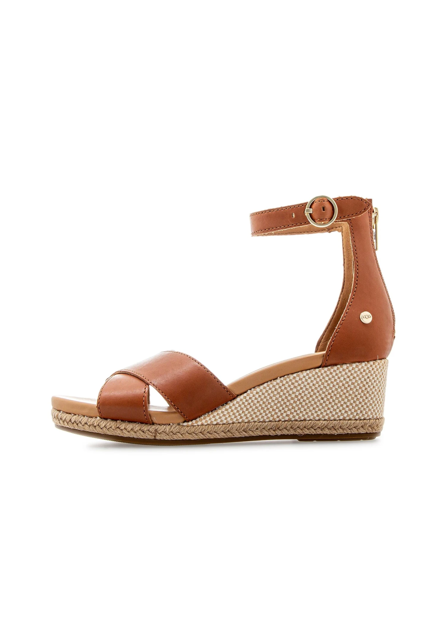 Ugg W Eugenia Pale- Sandalen Met Sleehak - Tan 3 Ugg W Eugenia Pale- Sandalen Met Sleehak - Tan